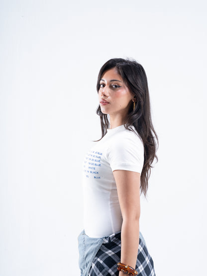 Living in Blue Tee