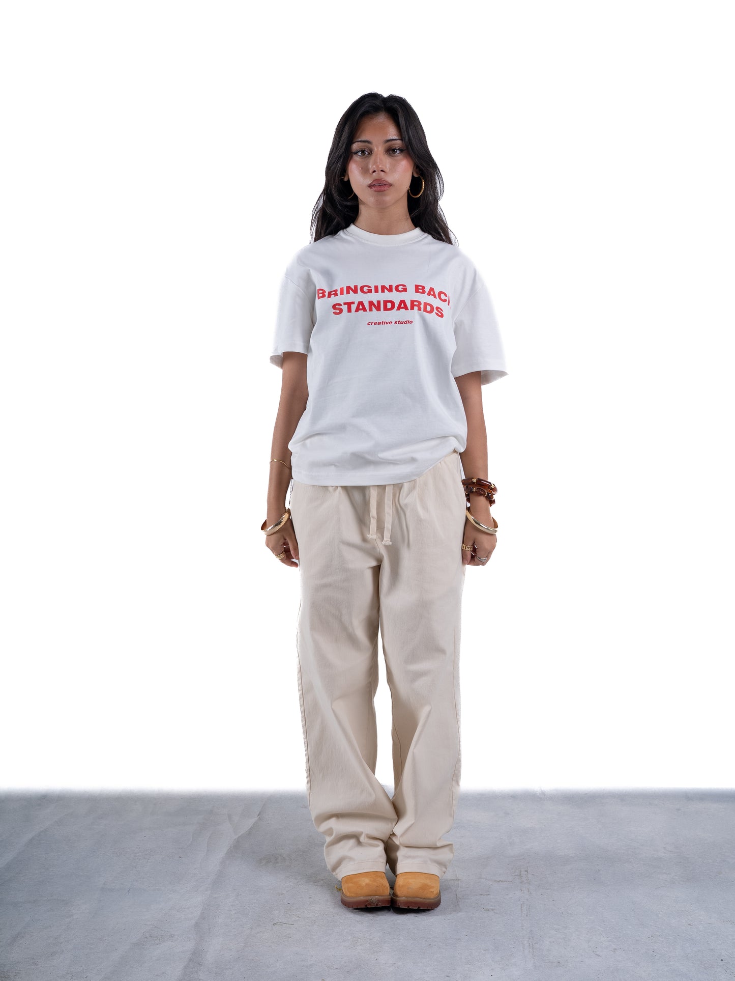 Beige Summer Pants